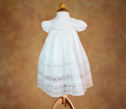 Baptism gowns and suits.